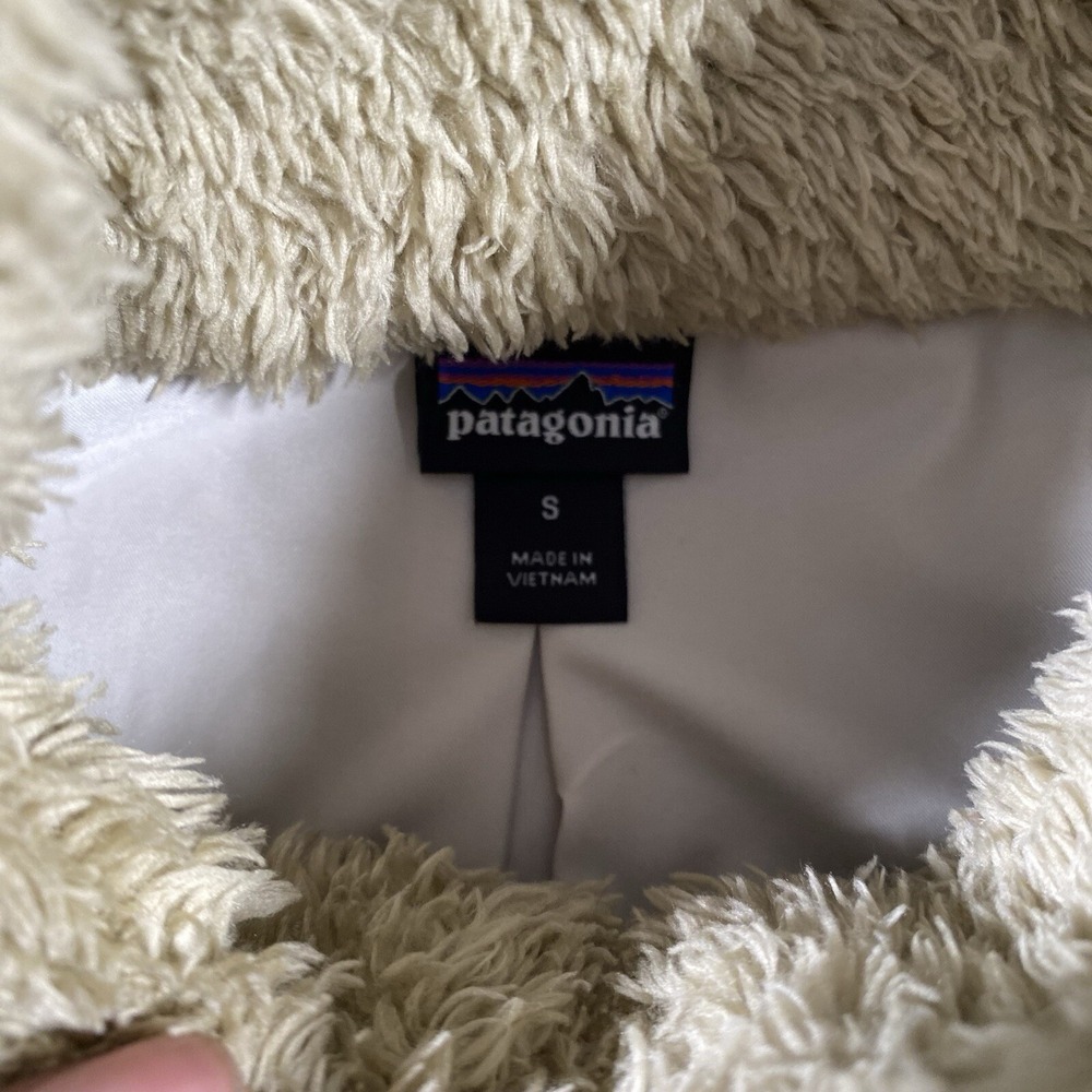 Patagonia Los Gatos Vest Fleece Full Zip Sherpa Womens Size Small El Cap Khaki - Picture 3 of 8